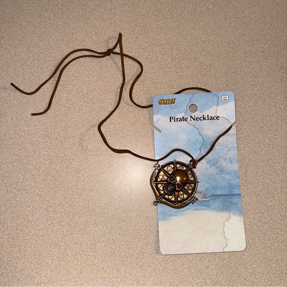 Spirit Halloween Pirate Cord Necklace